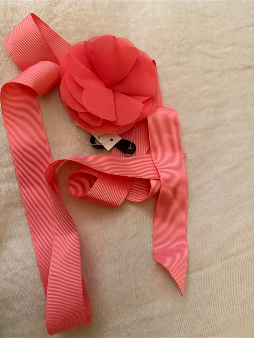 J.Crew Crewcuts Coral Flower Sash Belt - girls Accessories